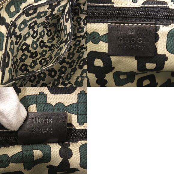 Gucci Abbey Guccissima 13078 One Shoulder Bag Leather Black Handbag Black 0282 - Picture 7 of 7